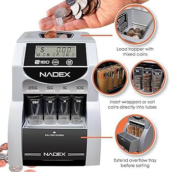 Amazon.com : Nadex S180 Digital Coin Counter, Sorter,and